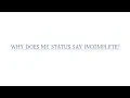 SJSU FAQs - Why Does My Status Say Incomplete