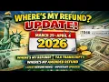 IRS Tax Refund Update March 29 April 4 2026 Transcript Codes Amended Refunds Deposit Dates