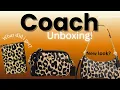 Coach leopard print 2025 UNBOXING