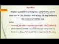 msgbox and inputbox in VB 6