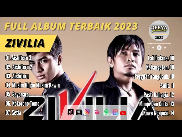 Download MP3 LAGU INDONESIA TERBARU 2022 | The Best of ZIVILIA Aishiteru 123 | Full Album 2023