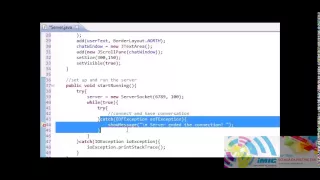 Intermediate Java Tutorial 40 Setting Up the Server