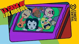 atrapados en el auto la casa de los dibujos comedy central la