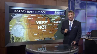 Weather forecast over next two weeks looks hot and dry