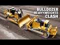 Download Lagu Caterpillar D9 vs Komatsu D275 Battle of the Bulldozers