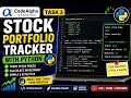 Stock Portfolio Tracker Using Python CodeAlpha Internship Task 3 Beginner Python Project