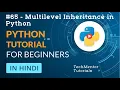 - Multilevel Inheritance in Python Python Tutorial in Hindi Python Tutorial in Hindi