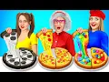 Download Lagu Me vs Grandma vs Chef Cooking Challenge | Cake Decorating Challenge by MEGA GAME