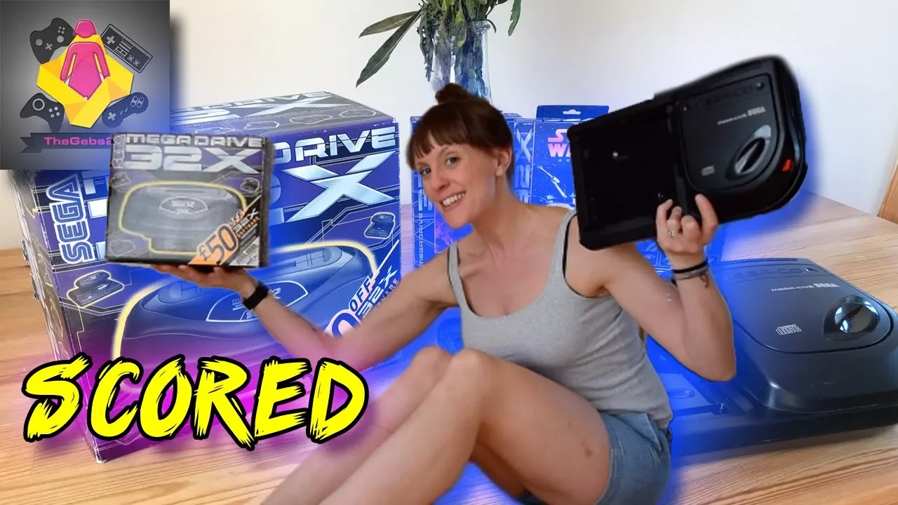 SEGA 32X BUNDLE SEALED CABLES with 3 Sega 32X Games PLUS a Sega Mega CD Model 2 | TheGebs24