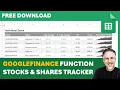 Use the GOOGLEFINANCE Function to Create a LIVE Stocks and Shares Portfolio Tracker in Googlesheets