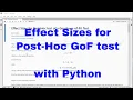 Python - Pairwise Effect Sizes GoF Test