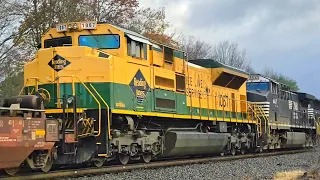 NS 16R chase of NS SD70ACE 1067 Reading Lines Heritage Unit in Unadilla Oneonta NY