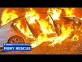 Pa Turnpike workers save 2 women moments before car explodes