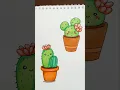 Cute Cactus Coloring Page for Kids Fun and Easy Printable