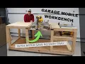 DIY Garage Mobile Workbench Miter and Table Saw How I Built In 10 Steps