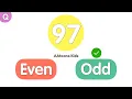 Even and Odd Number Quiz Time Mathematics Quiz for Kids AAtoonsKids