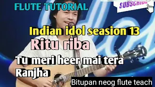 jo tenu dhoop lagiya ve ritu riba song flute tutorial bitupan neog flute teach