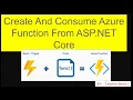 Create and consume azure function from asp net core