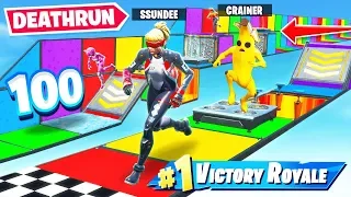 100 LEVEL SSUNDEE DEATH RUN NEW MAP in Fortnite