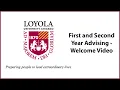 First and Second Year Advising Welcome New Students