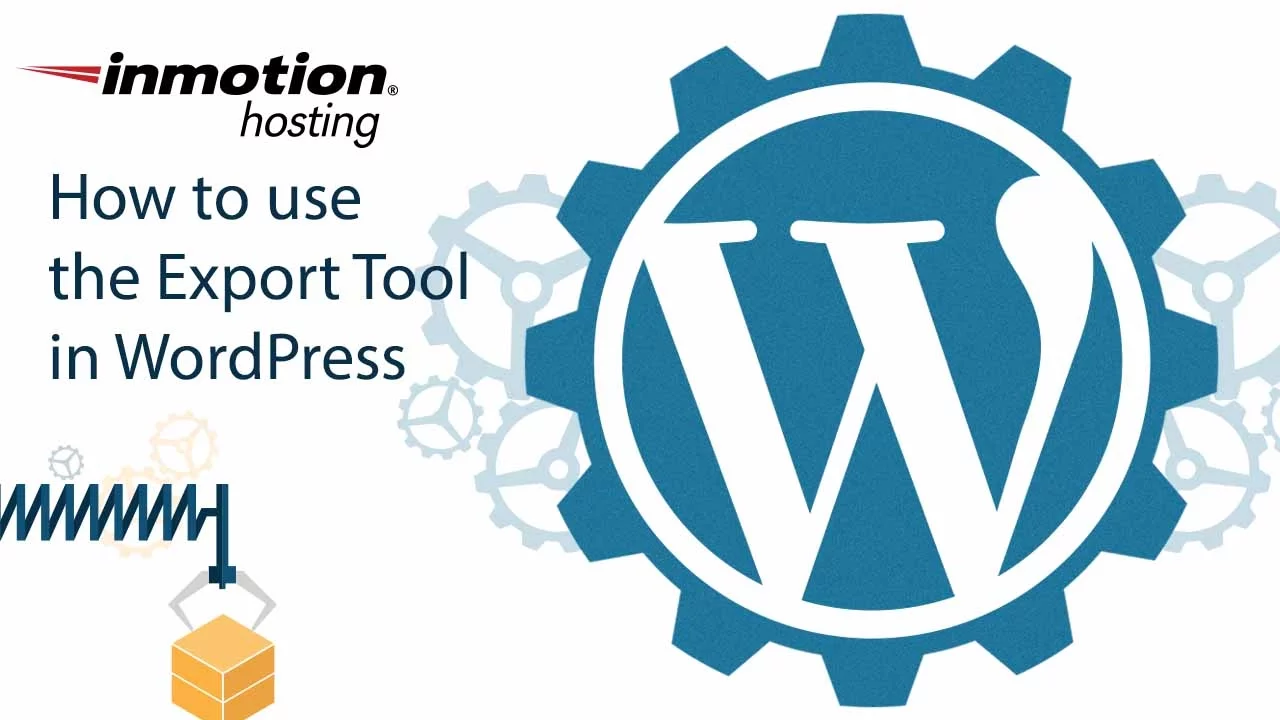 How to use the Export Tool in WordPress