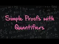 1 3 Simple Proofs with Quantifiers