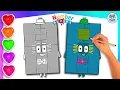 Numberblock 5400 Drawing Coloring For Kids Learn To Draw Numberblock Easy Art Tutorial