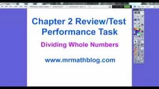 Performance Task on Chapter 2