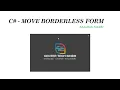 C Move A Borderless Form