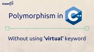 Polymorphism in C without using Virtual Keyword A trick explanation