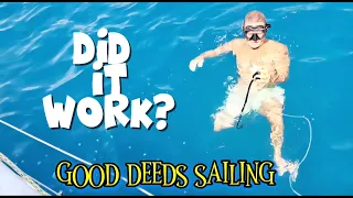 DIY scuba gear.  When you are desperate to clean your hull!