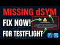 How to Fix Archive did not include dSYM Error in Xcode Flutter iOS