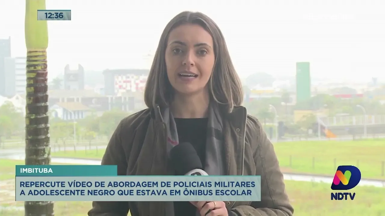Abordagem de PMs a adolescente negro em ônibus escolar em Imbituba repercute nas redes sociais