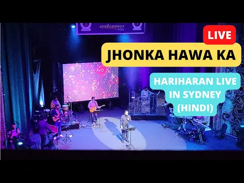 Download MP3 Jhonka hawa ka aaj bhi | Hariharan Live in Sydney 2023 | Hariharan Live Performance