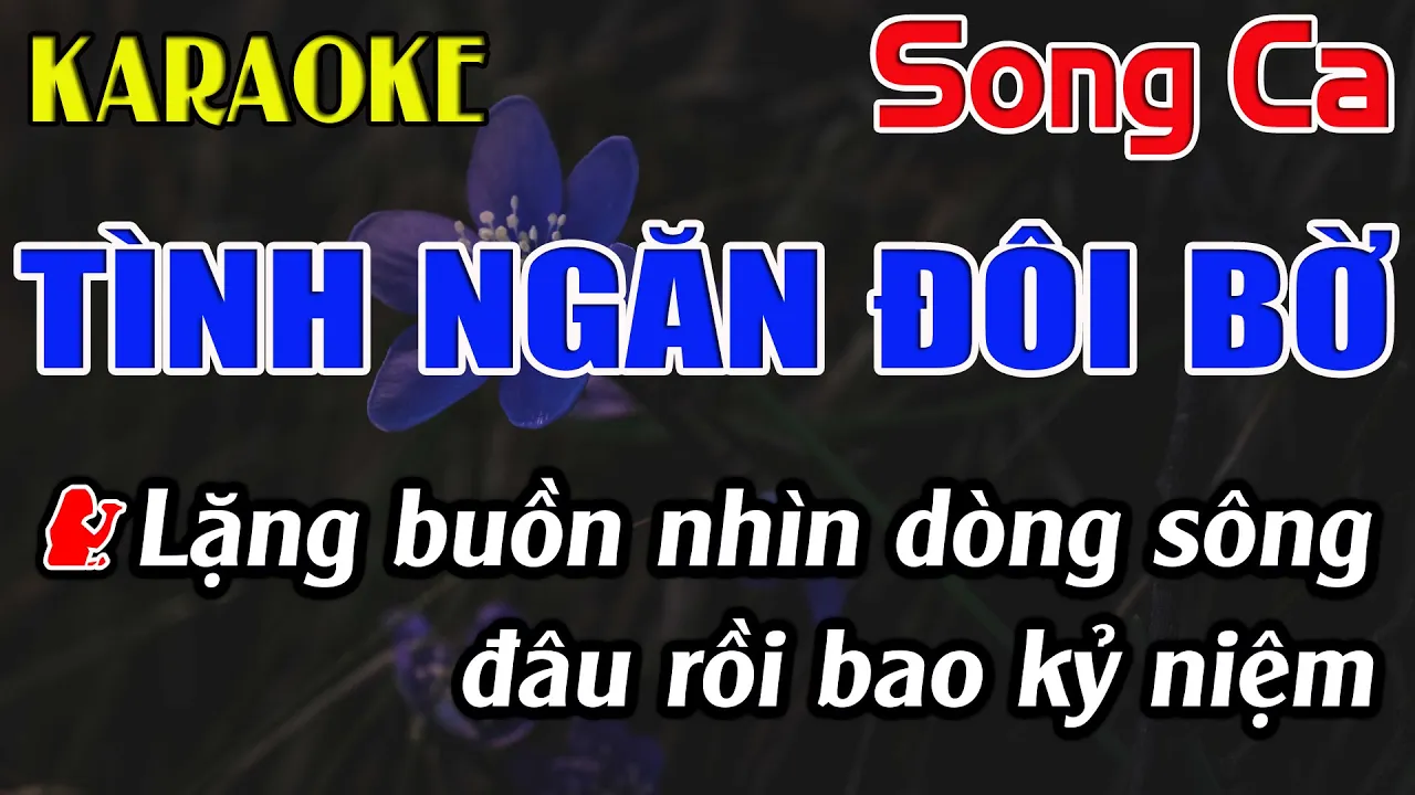 Tình Ngăn Đôi Bờ Karaoke Song Ca Karaoke Đăng Khôi - Beat Mới