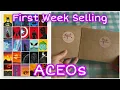 My FIRST Time Selling ACEOs On eBay Week 1 Results Packing Orders