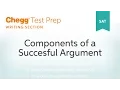SAT prep - SAT Writing Components of a Successful Argument