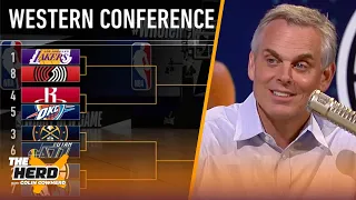 Colin Cowherd fills out his NBA Playoff bracket NBA THE HERD