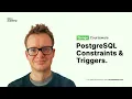 PostgreSQL Constraints and Triggers