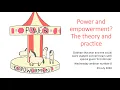 Power and empowerment The Theory and Practice Social Work Student Connect Webinar number 8