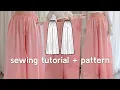 How to Sew ADJUSTABLE Wide Palazzo Pants Faye Dress DA Sewing Pattern