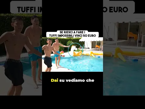 Se riesci a fare i tuffi impossibili vinci 50 euro