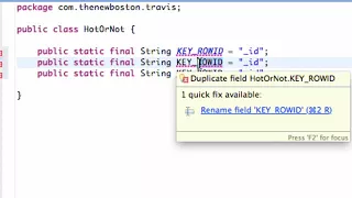 Android Application Development Tutorial 112 Setting up SQLite Database Variables YouTube
