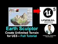 Earth Sculptor to Unreal Engine - Terrain Creator