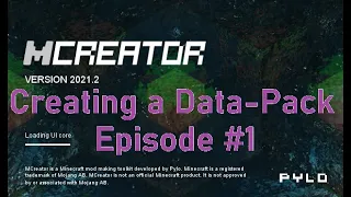 Creating a Custom Data-Pack with MCreator Episode 1 v 2021 2 No Coding