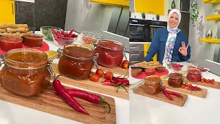 طريقة عمل الكاتشب الهوت صوص الباربكيو صوص العزومة مع الشيف فاطمة أبو حاتي 