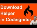 Download helper in Codeigniter How to use Download helper in Codeigniter 3