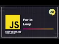 JavaScript for Beginners A - Z For in Loop
