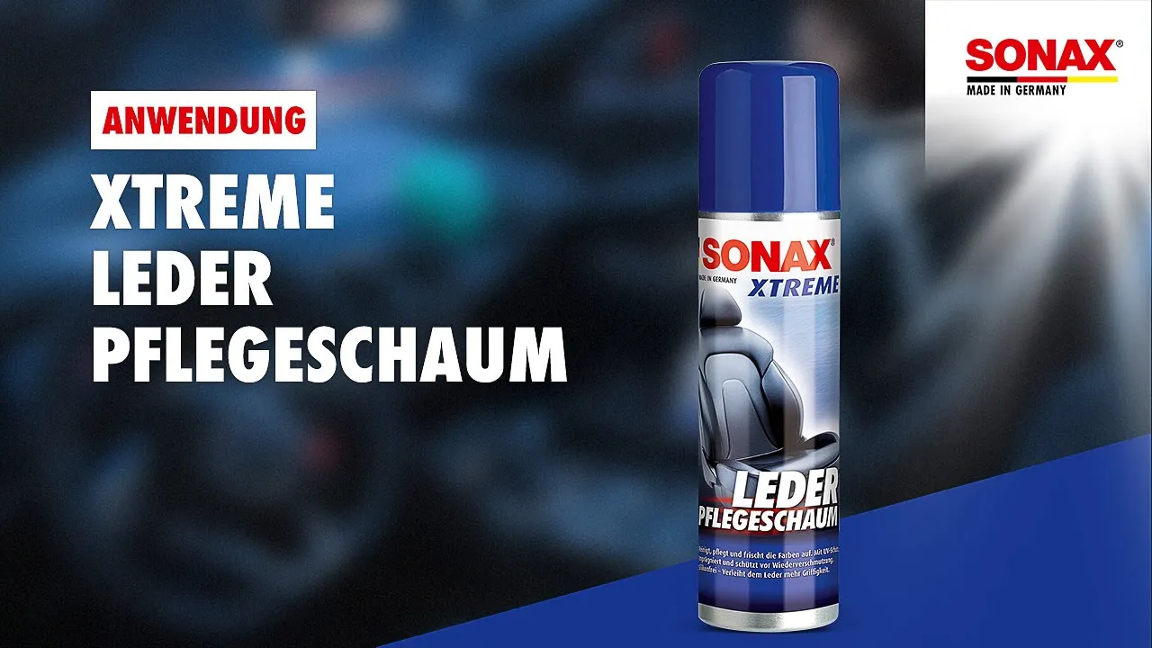Anwendung SONAX XTREME LederPflegeSchaum