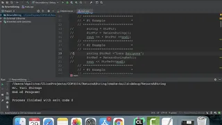 C Return a String as a Function Call 4 Examples
